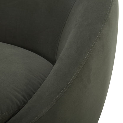 Mira Swivel Chair, Merlot Velvet